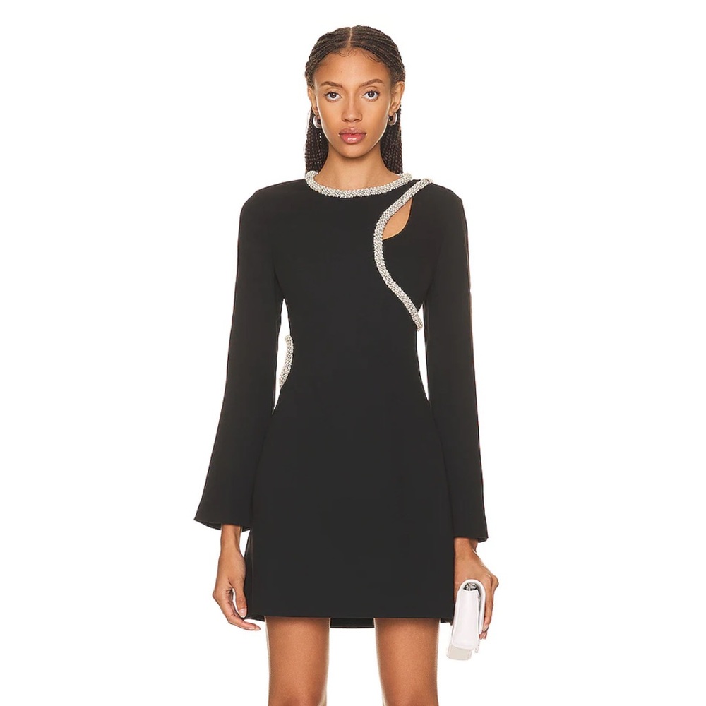 Jonathan Simkhai KATHERINE DIAMANTE CUTOUT MINI DRESS size 4